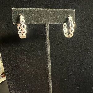 Sterling Silver Infinity Hoops
